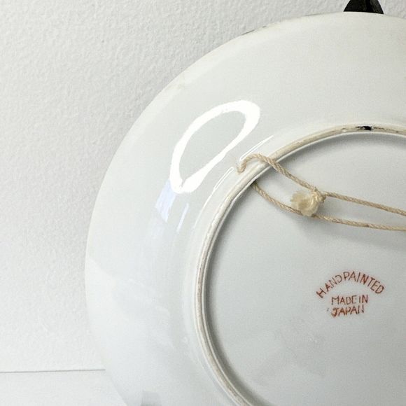 7” Hand Painted Hitomi Plate Scenery Landscape Japan Kitchen Decor Dining - Picture 7 of 9